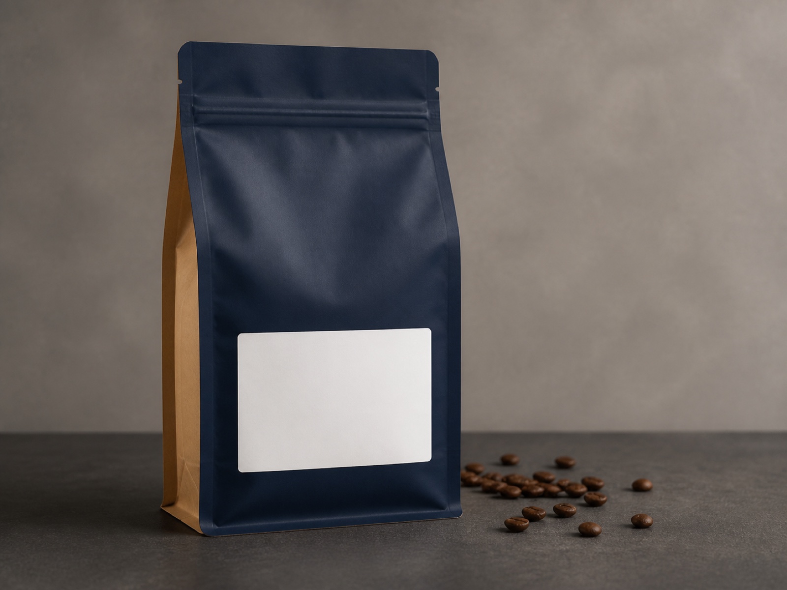咖啡零售包装 barcode product mockup